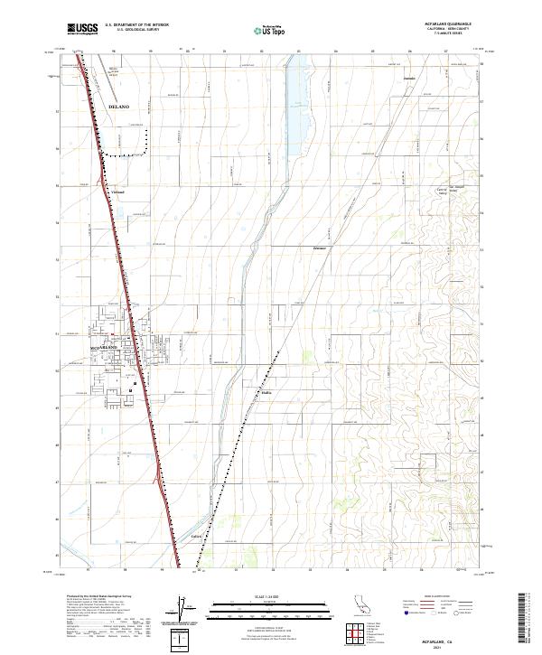McFarland topographic map thumbnail