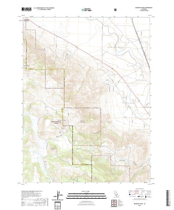 McKesick Peak topographic map thumbnail