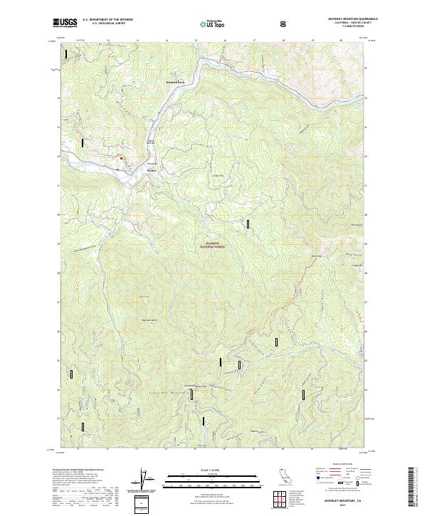 McKinley Mountain topographic map thumbnail