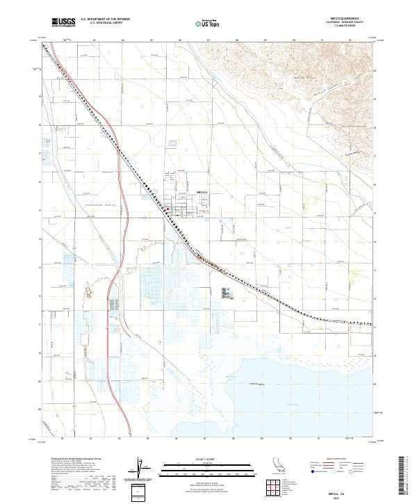 Mecca 2021 topographic map thumbnail