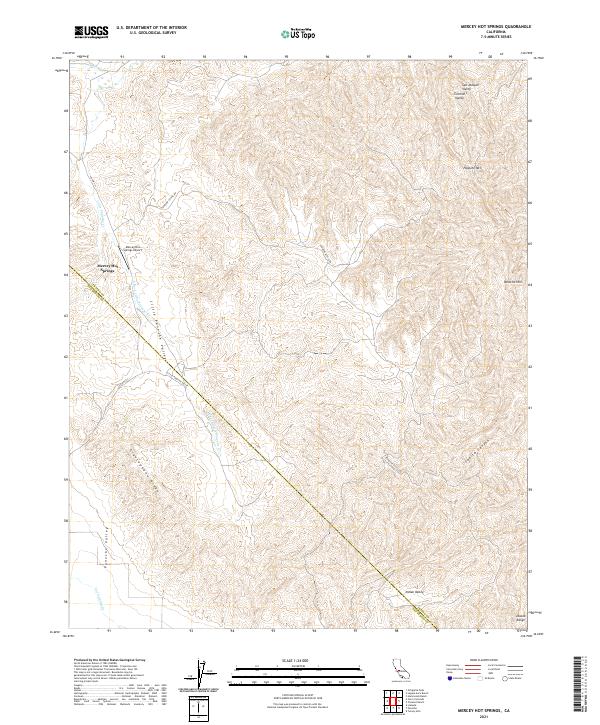 Mercey Hot Springs topographic map thumbnail