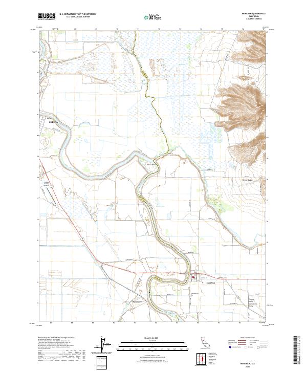 Meridian topographic map thumbnail