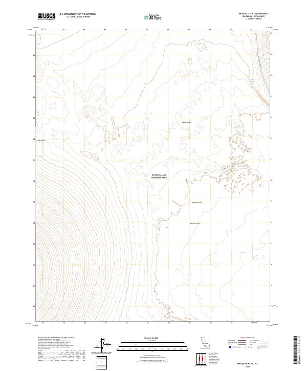 Mesquite Flat topographic map thumbnail