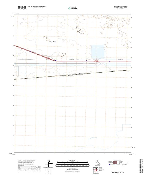Midway Well 2021 topographic map thumbnail
