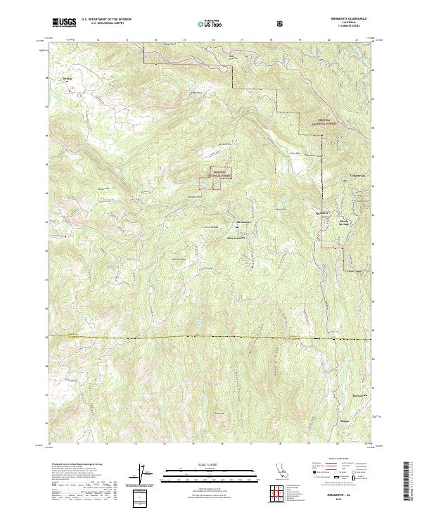 Miramonte topographic map thumbnail