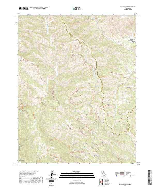 Mississippi Creek topographic map thumbnail