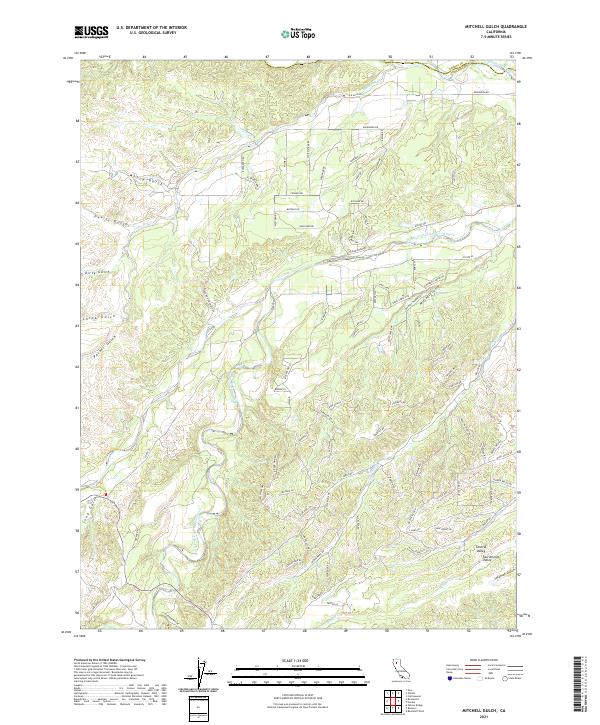 Mitchell Gulch 2021 topographic map thumbnail