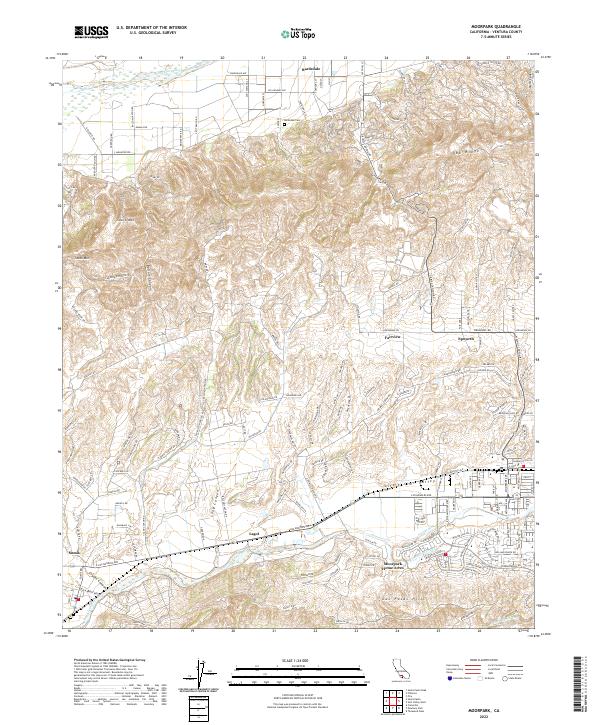 Moorpark 2022 topographic map thumbnail