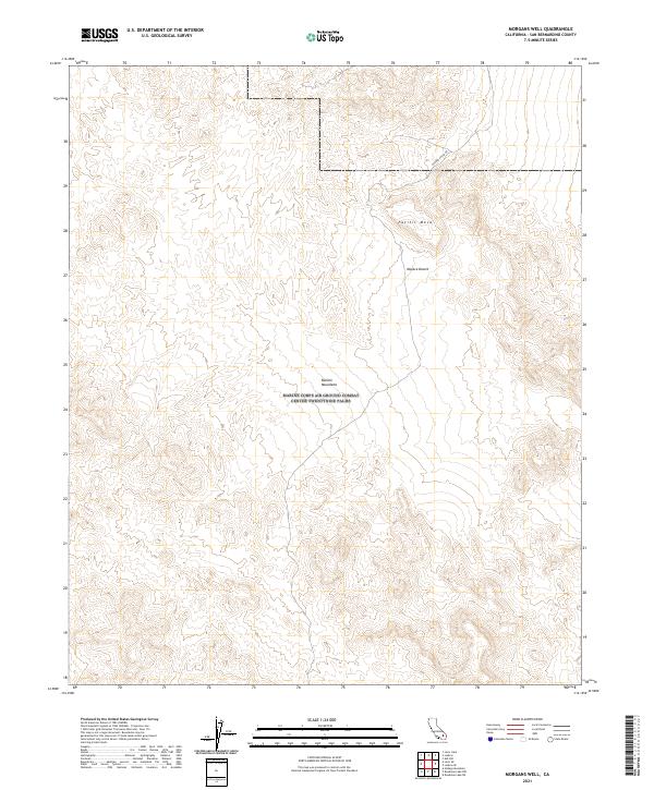 Morgans Well 2021 topographic map thumbnail