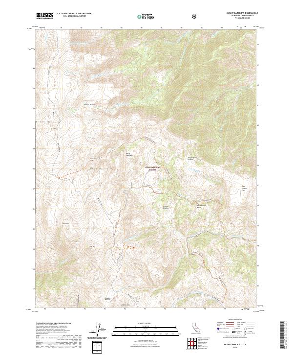 Mount Barcroft 2021 topographic map thumbnail
