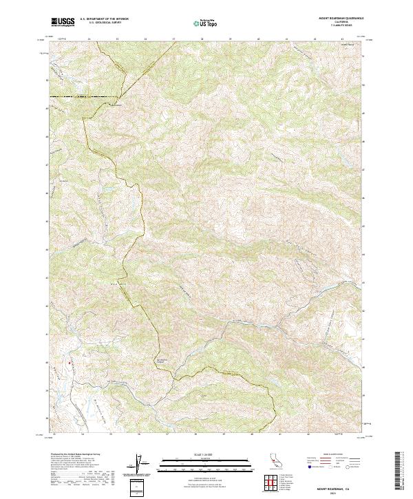 Mount Boardman topographic map thumbnail