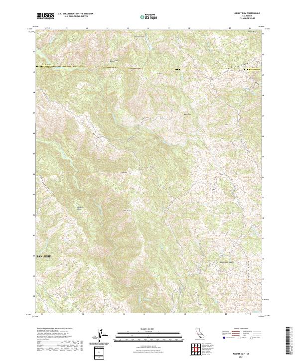 Mount Day 2021 topographic map thumbnail