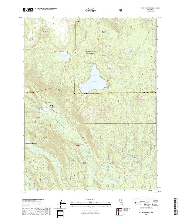 Mount Harkness topographic map thumbnail