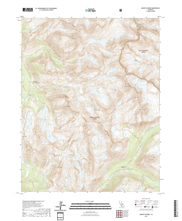 Mount Hilgard 2021 topographic map thumbnail