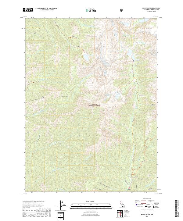 Mount Hilton topographic map thumbnail