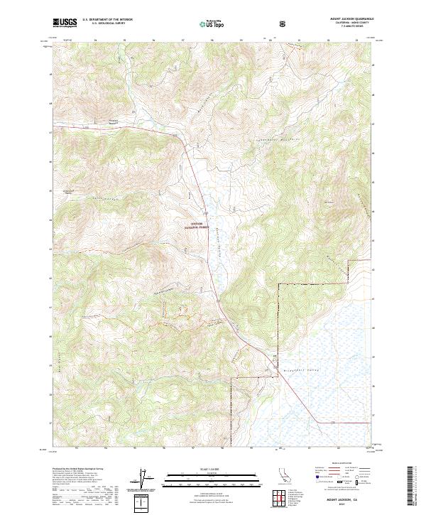 Mount Jackson 2021 topographic map thumbnail