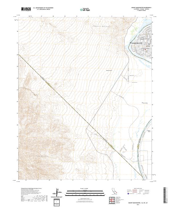 Mount Manchester 2021 topographic map thumbnail
