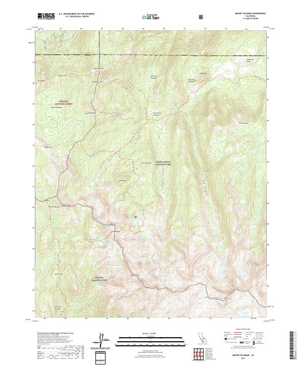 Mount Silliman 2021 topographic map thumbnail