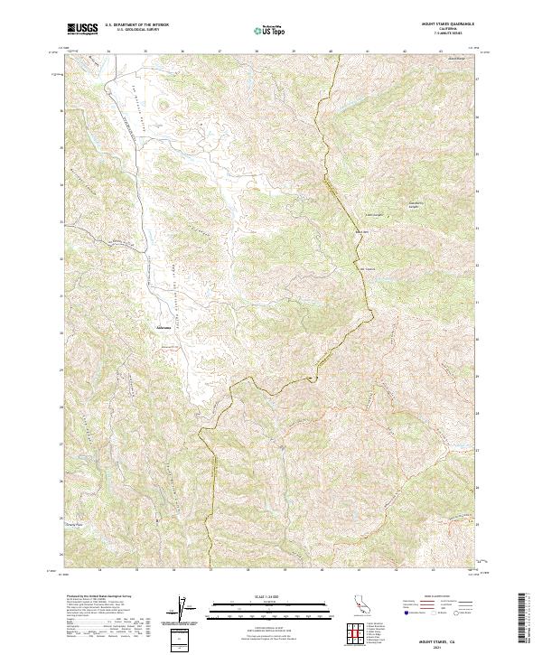 Mount Stakes topographic map thumbnail