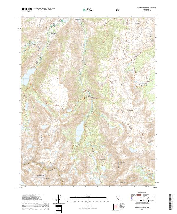 Mount Thompson topographic map thumbnail
