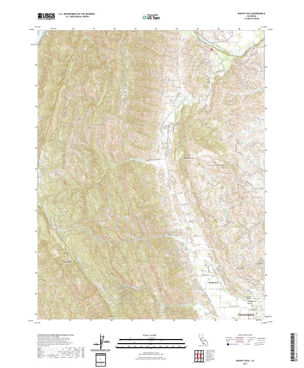 Mount Vaca topographic map thumbnail