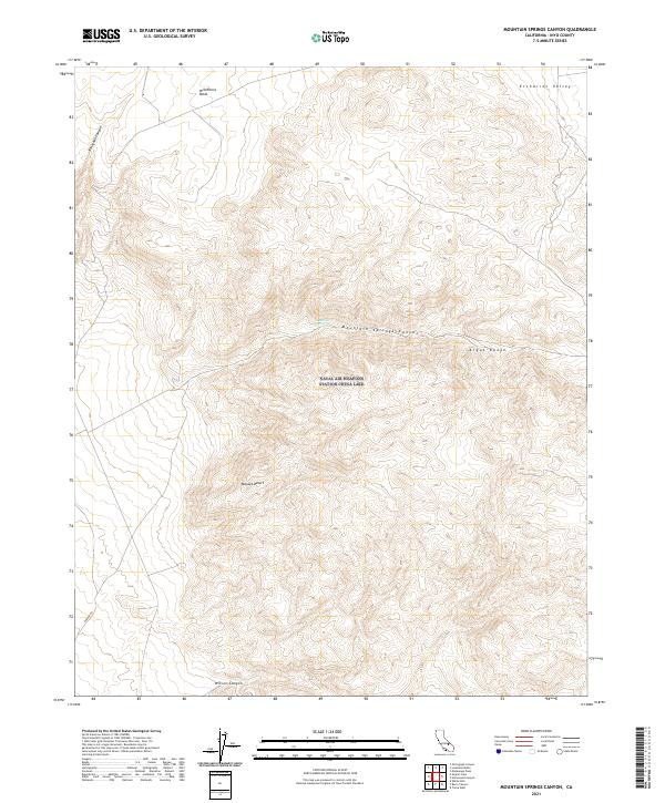 Mountain Springs Canyon topographic map thumbnail