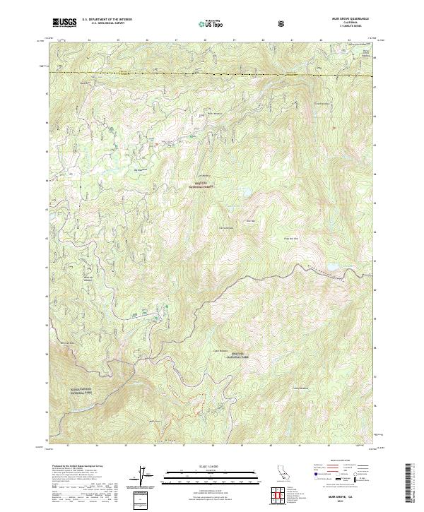 Muir Grove topographic map thumbnail