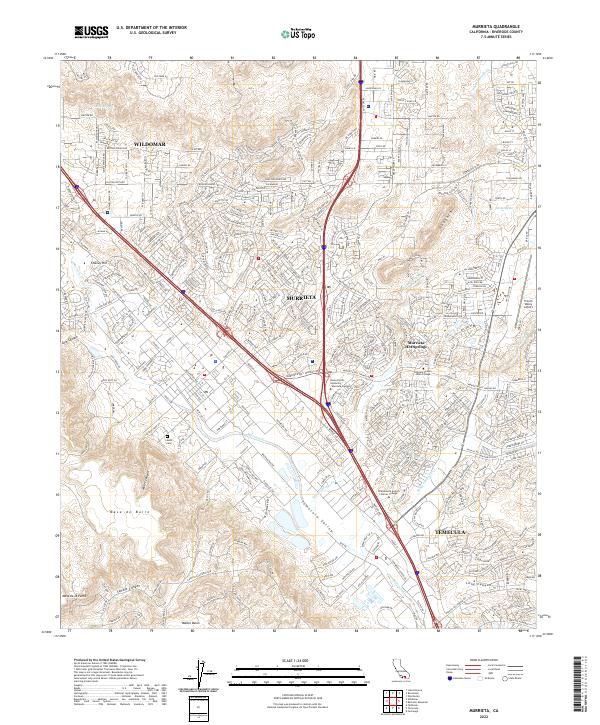 Murrieta topographic map thumbnail