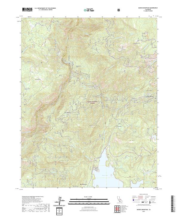 Musick Mountain topographic map thumbnail
