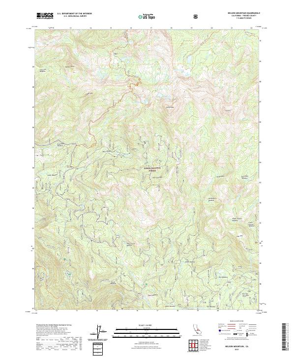 Nelson Mountain topographic map thumbnail