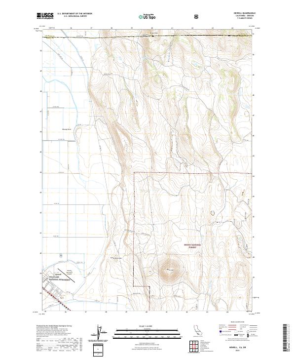 Newell topographic map thumbnail