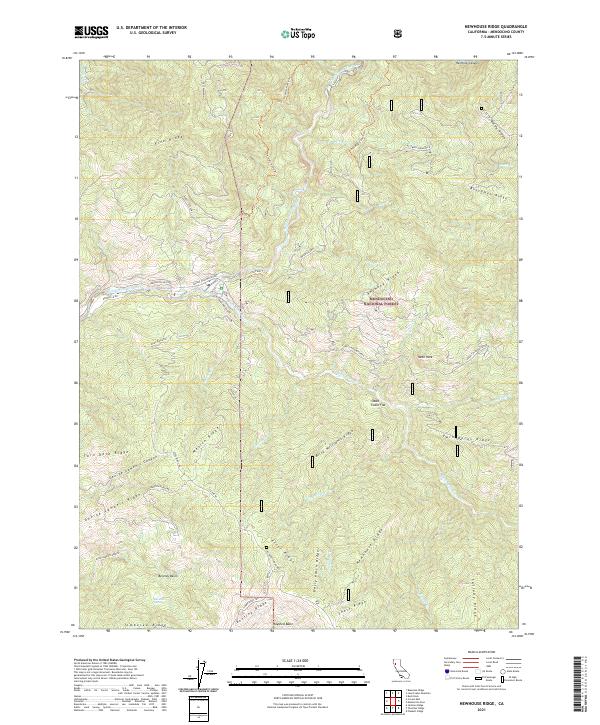 Newhouse Ridge topographic map thumbnail