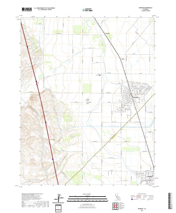 Newman topographic map thumbnail