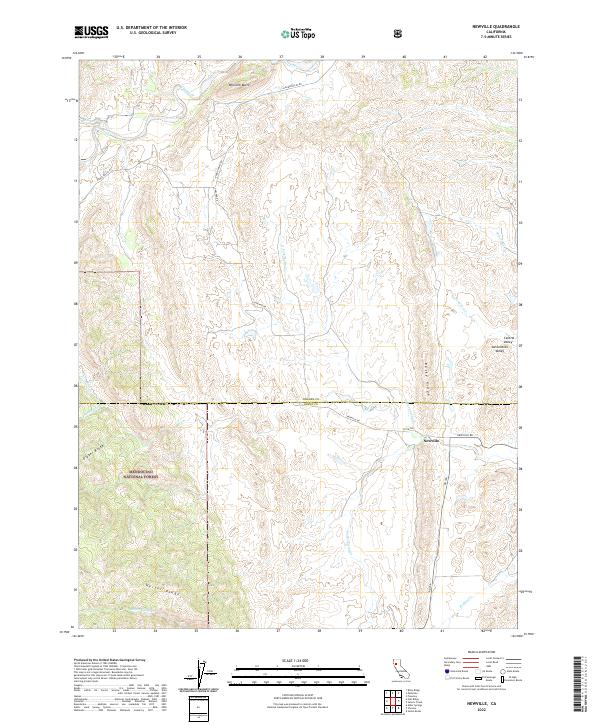Newville 2022 topographic map thumbnail