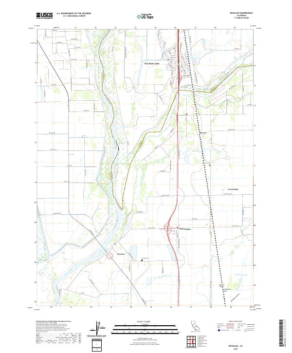 Nicolaus 2022 topographic map thumbnail