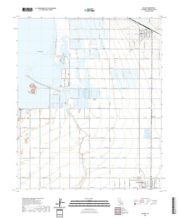 Niland 2021 topographic map thumbnail