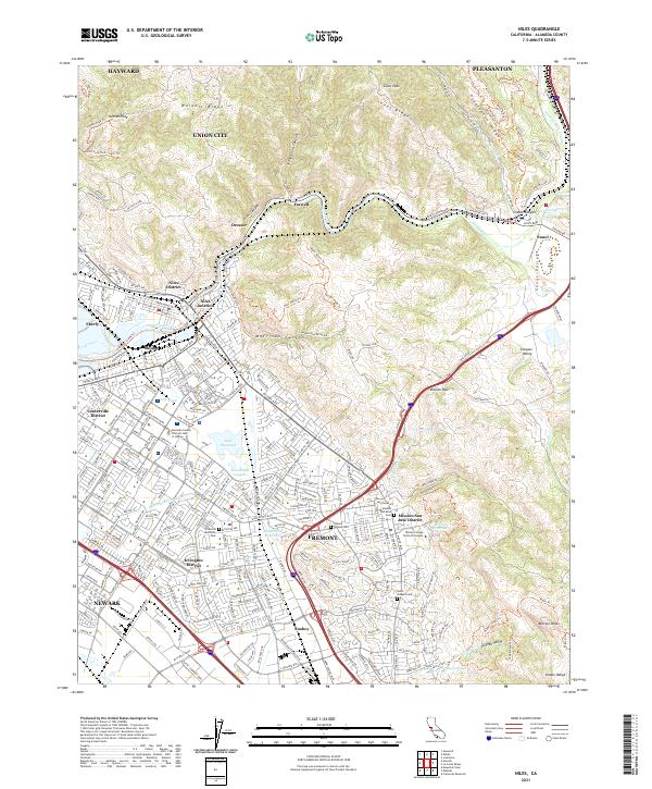Niles 2021 topographic map thumbnail