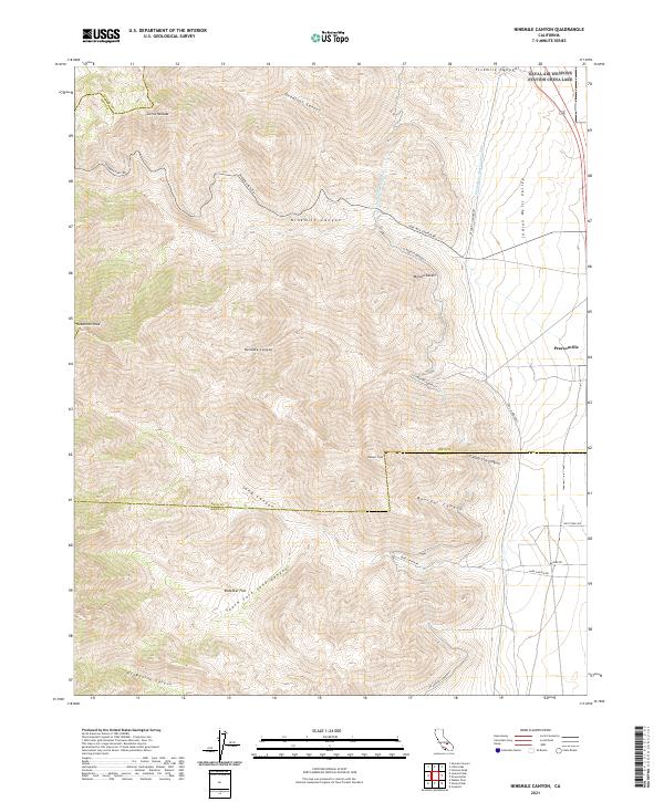 Ninemile Canyon topographic map thumbnail
