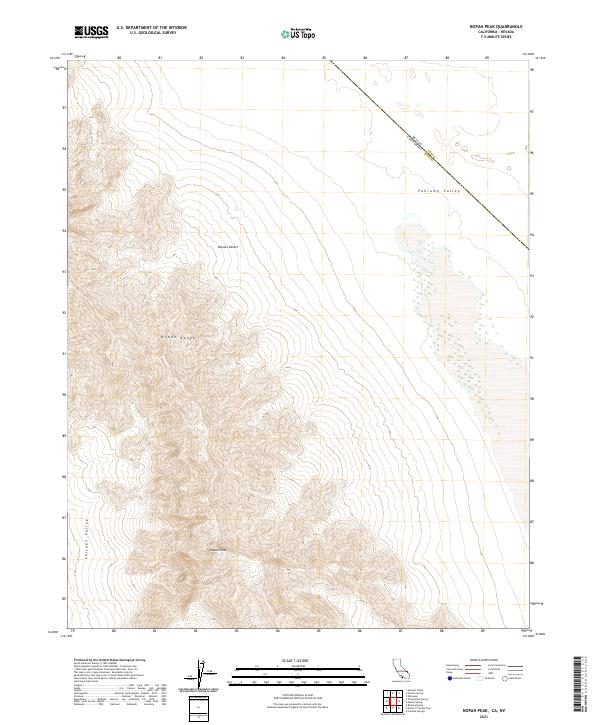 Nopah Peak topographic map thumbnail