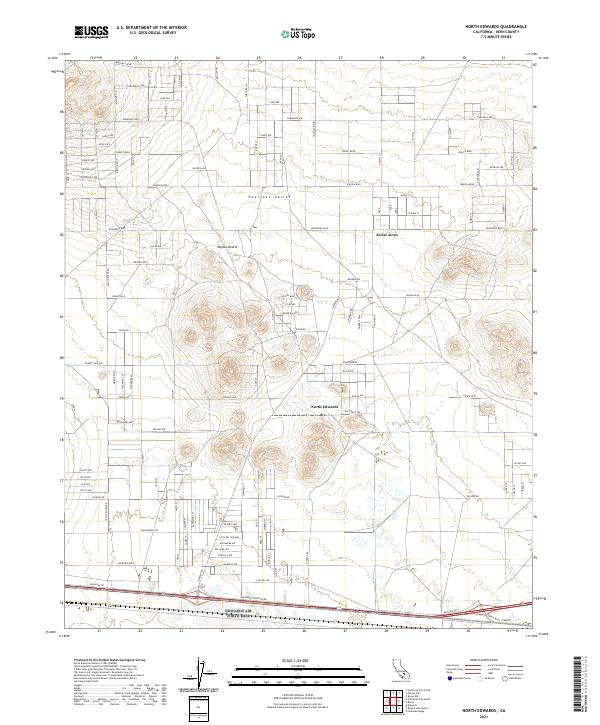 North Edwards 2021 topographic map thumbnail