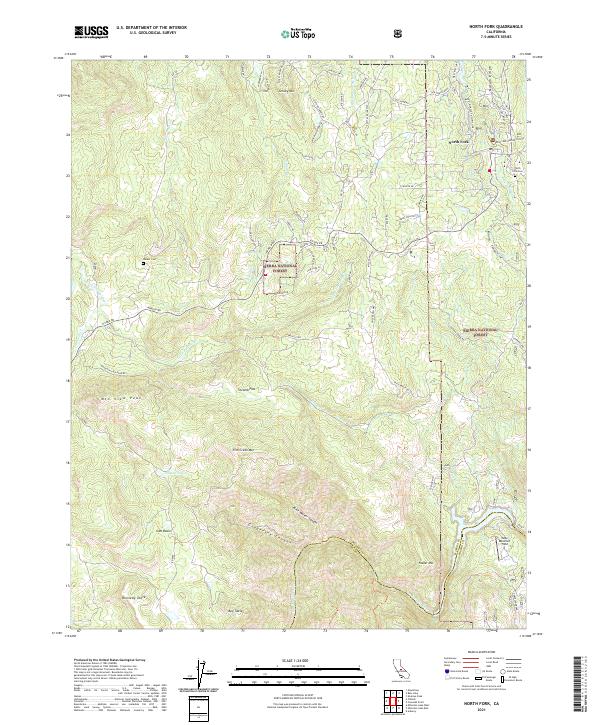 North Fork 2021 topographic map thumbnail