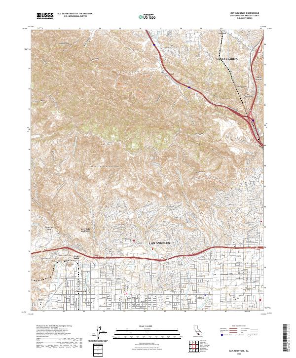 Oat Mountain 2022 topographic map thumbnail