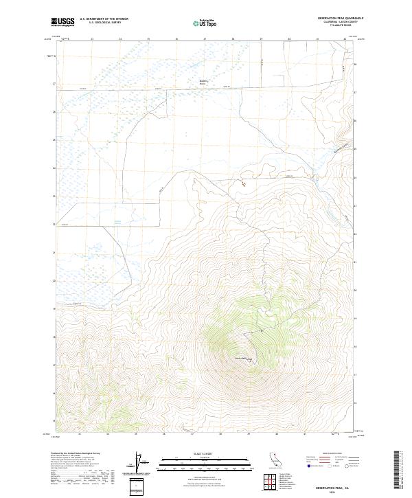 Observation Peak topographic map thumbnail