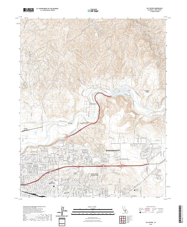 Oil Center 2022 topographic map thumbnail