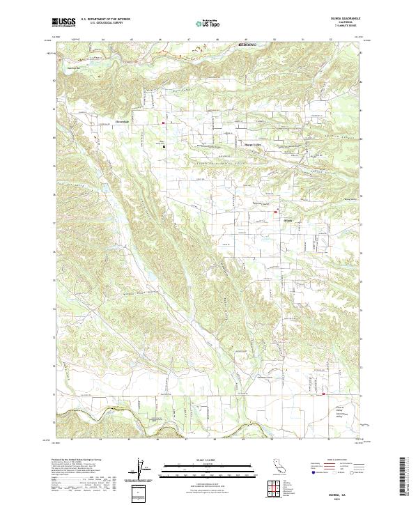Olinda 2021 topographic map thumbnail