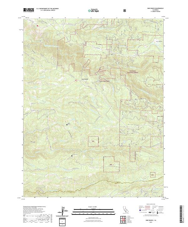 Omo Ranch topographic map thumbnail