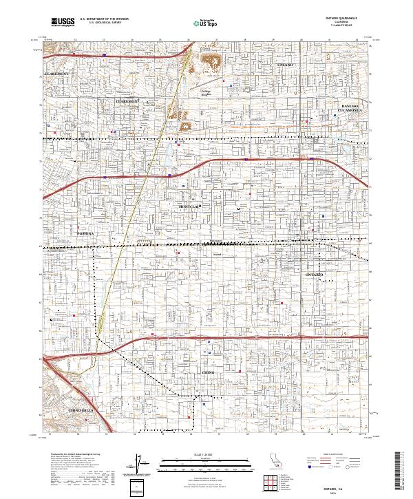 Ontario topographic map thumbnail