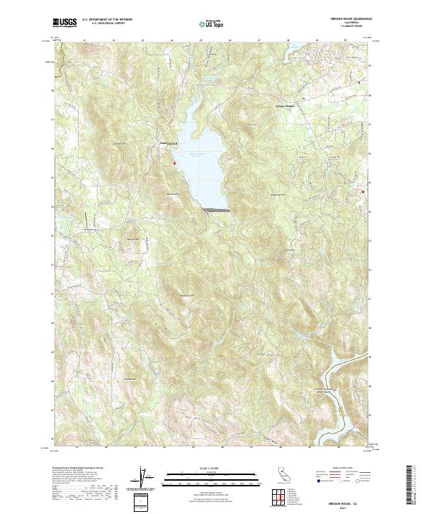 Oregon House 2021 topographic map thumbnail