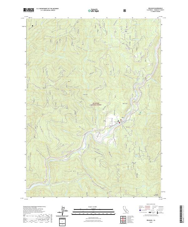 Orleans topographic map thumbnail