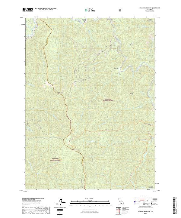 Orleans Mountain topographic map thumbnail